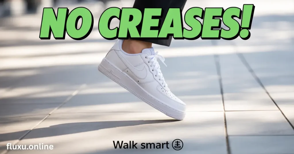 How to Walk Without Creasing Shoes